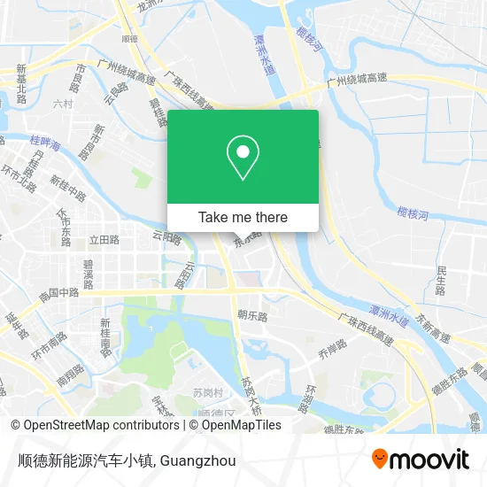 顺德新能源汽车小镇 map