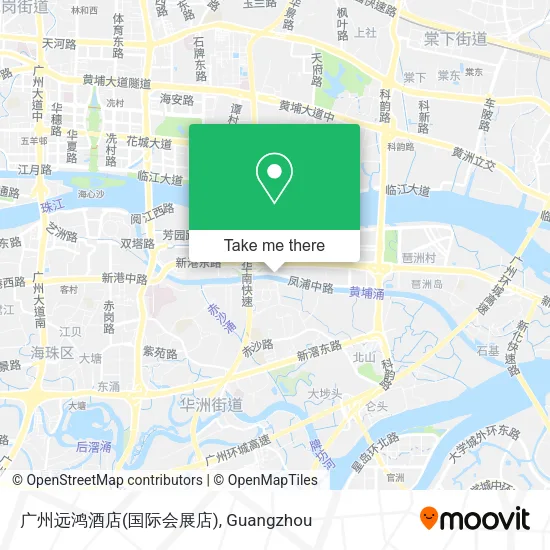 广州远鸿酒店(国际会展店) map