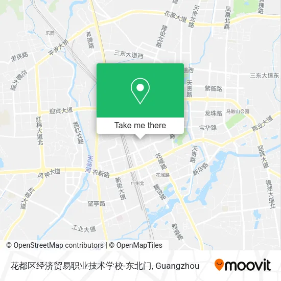 花都区经济贸易职业技术学校-东北门 map