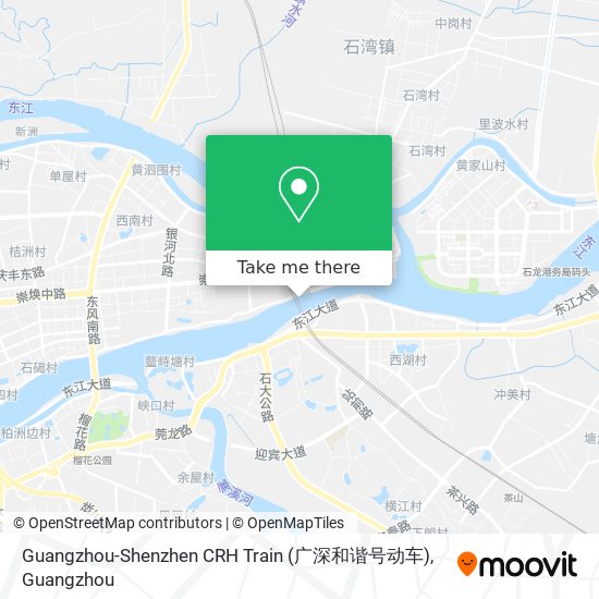 Guangzhou-Shenzhen CRH Train (广深和谐号动车) map