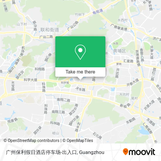广州保利假日酒店停车场-出入口 map