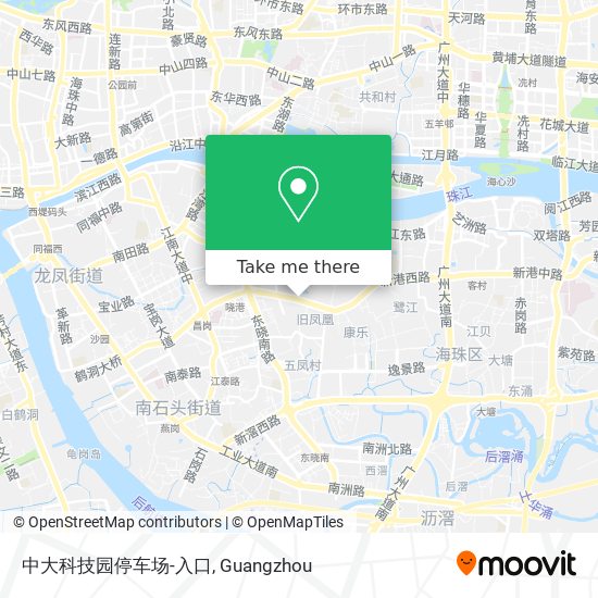 中大科技园停车场-入口 map