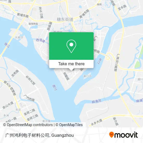广州鸿利电子材料公司 map