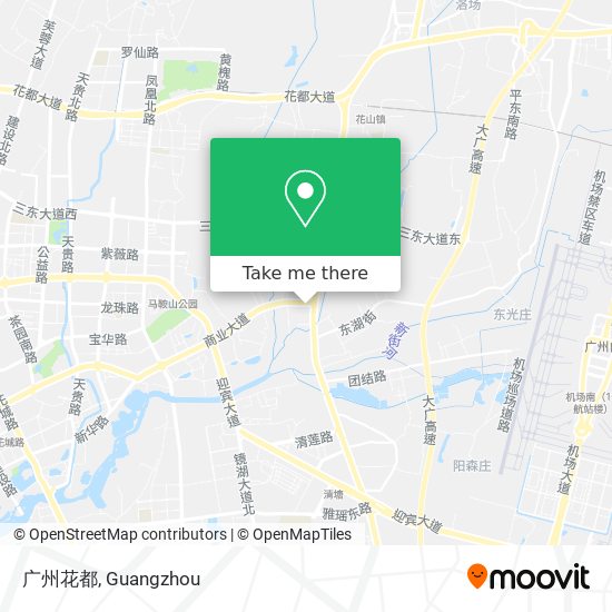 广州花都 map