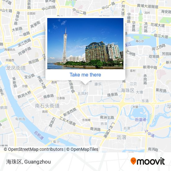海珠区 map
