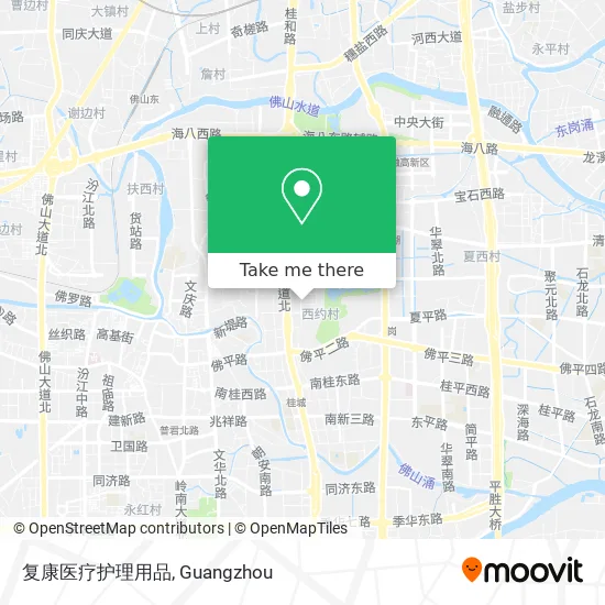 复康医疗护理用品 map