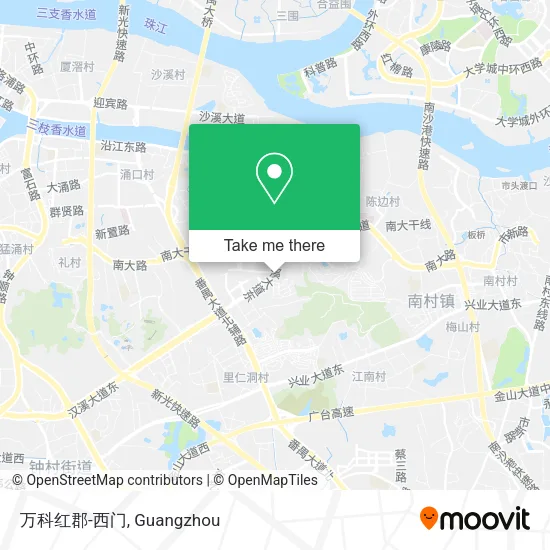 万科红郡-西门 map