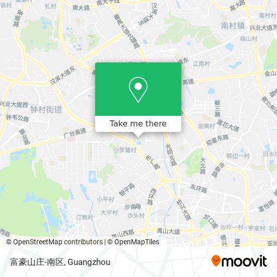 富豪山庄-南区 map