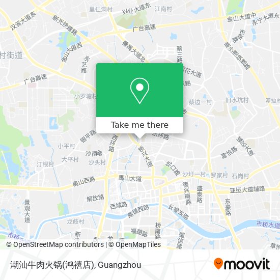 潮汕牛肉火锅(鸿禧店) map
