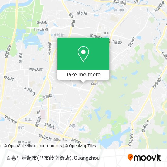 百惠生活超市(马市岭南街店) map