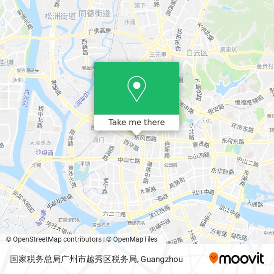 国家税务总局广州市越秀区税务局 map