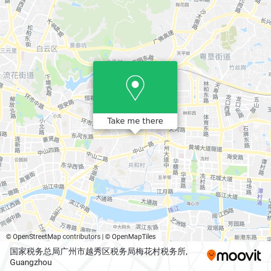 国家税务总局广州市越秀区税务局梅花村税务所 map