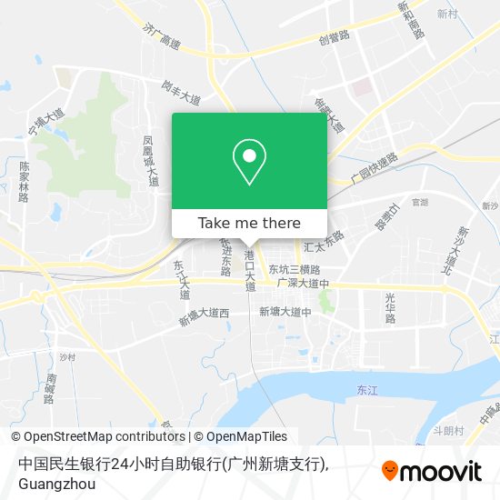 中国民生银行24小时自助银行(广州新塘支行) map