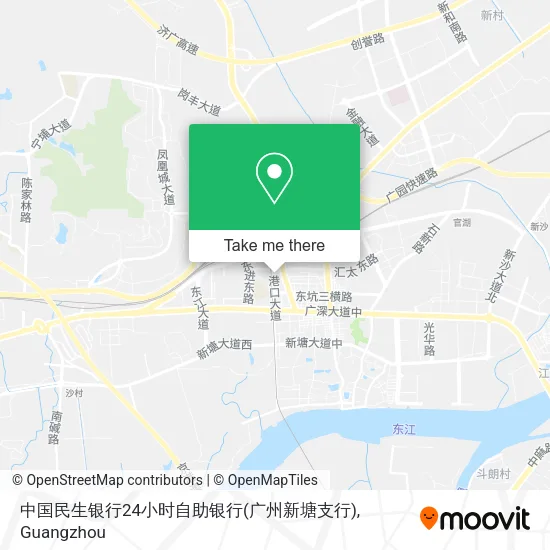 中国民生银行24小时自助银行(广州新塘支行) map