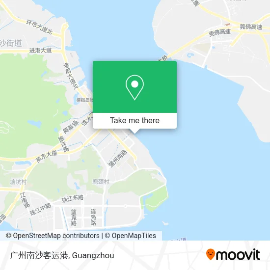 广州南沙客运港 map