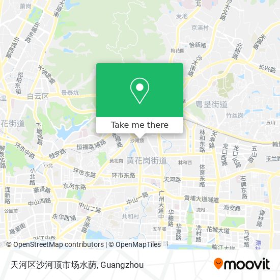 天河区沙河顶市场水荫 map