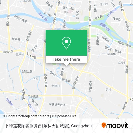卜蜂莲花顾客服务台(乐从天佑城店) map