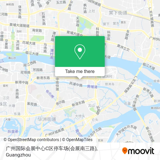 广州国际会展中心C区停车场(会展南三路) map
