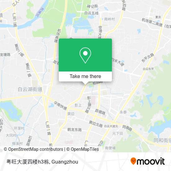 粤旺大厦四楼h3栋 map