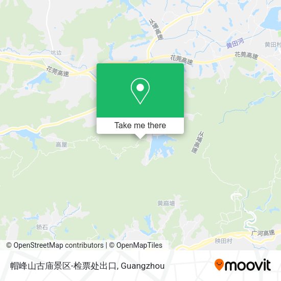 帽峰山古庙景区-检票处出口 map