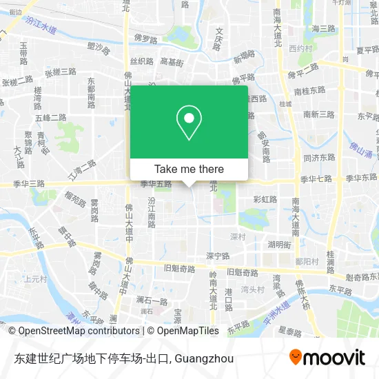 东建世纪广场地下停车场-出口 map