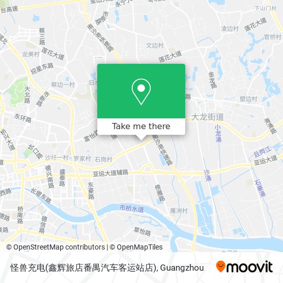 怪兽充电(鑫辉旅店番禺汽车客运站店) map