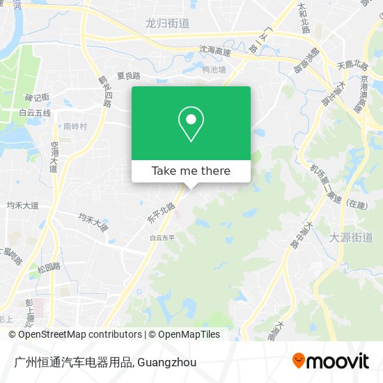 广州恒通汽车电器用品 map