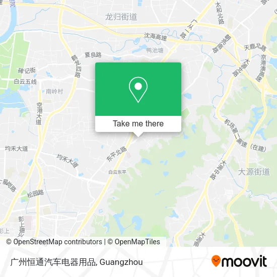 广州恒通汽车电器用品 map