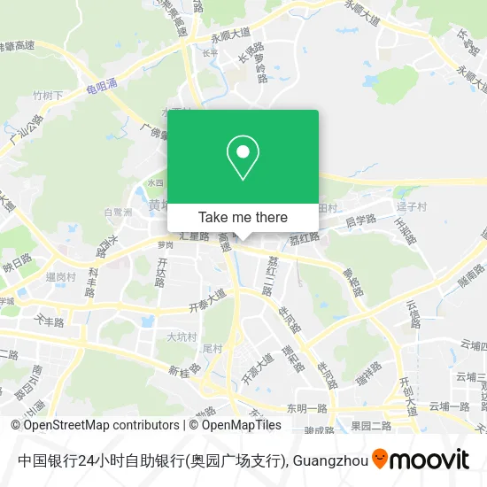 中国银行24小时自助银行(奥园广场支行) map