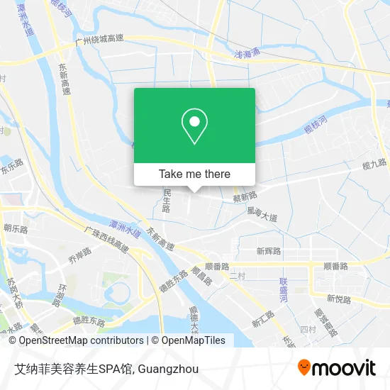 艾纳菲美容养生SPA馆 map