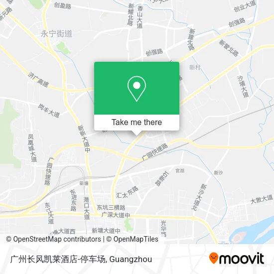 广州长风凯莱酒店-停车场 map