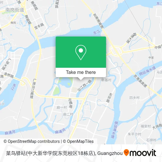 菜鸟驿站(中大新华学院东莞校区18栋店) map