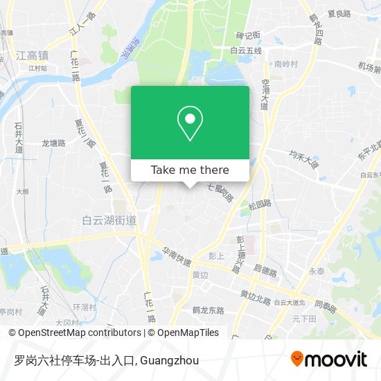 罗岗六社停车场-出入口 map
