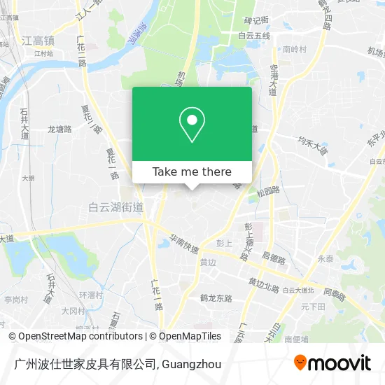 广州波仕世家皮具有限公司 map
