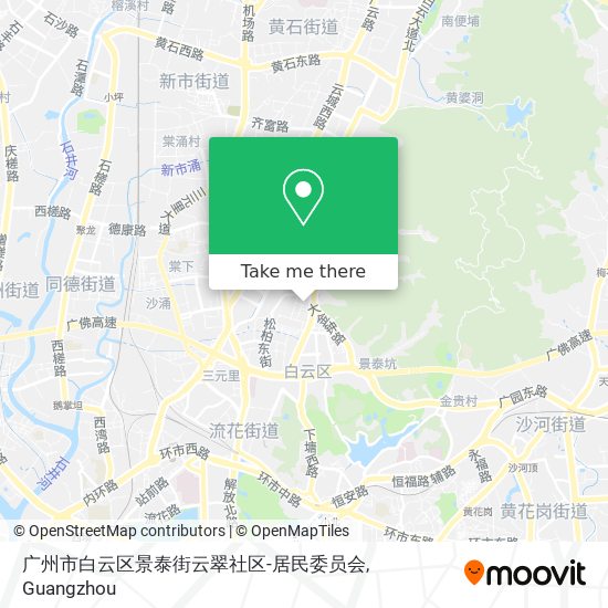 广州市白云区景泰街云翠社区-居民委员会 map