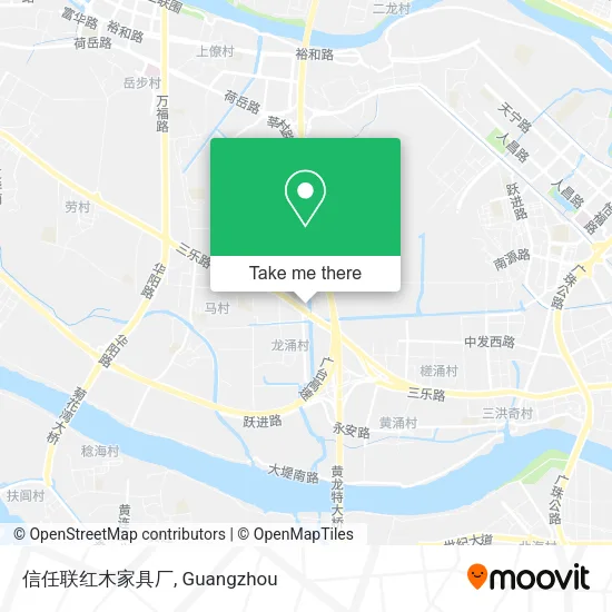 信任联红木家具厂 map