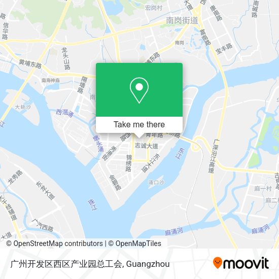 广州开发区西区产业园总工会 map