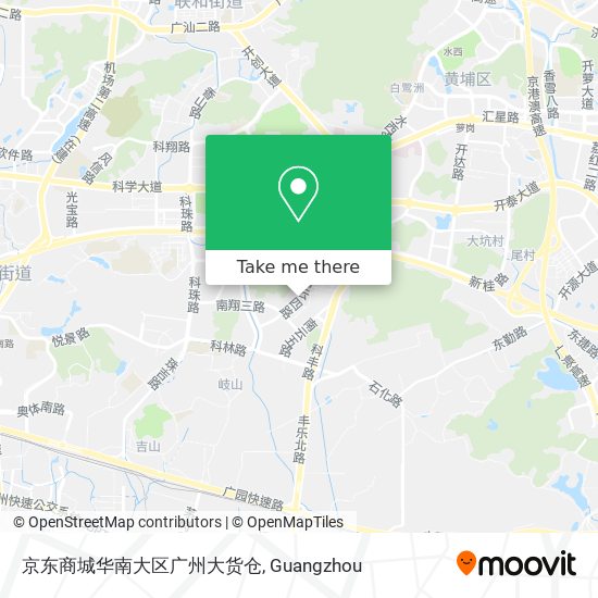 京东商城华南大区广州大货仓 map