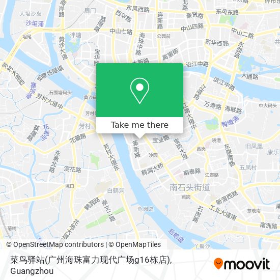 菜鸟驿站(广州海珠富力现代广场g16栋店) map