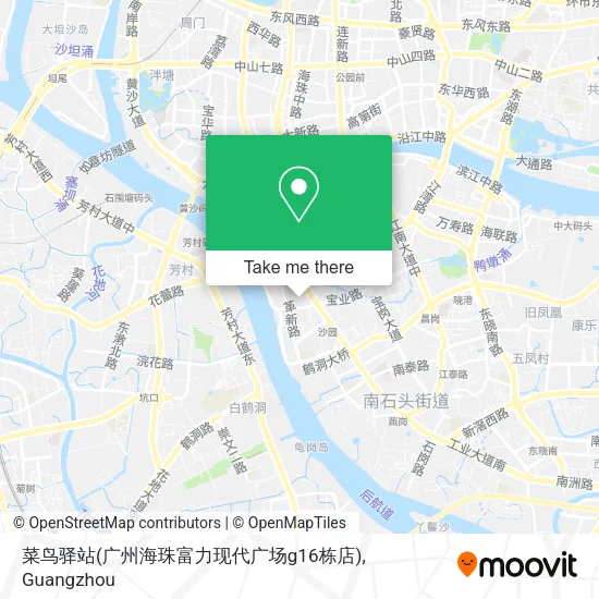 菜鸟驿站(广州海珠富力现代广场g16栋店) map