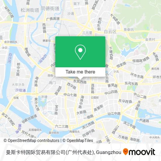 曼斯卡特国际贸易有限公司(广州代表处) map