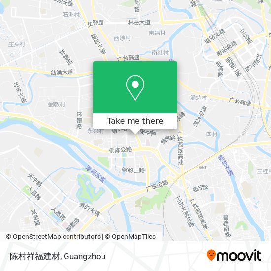 陈村祥福建材 map