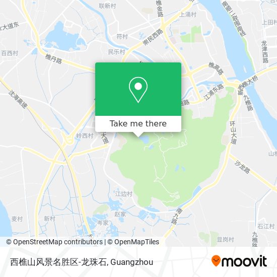 西樵山风景名胜区-龙珠石 map