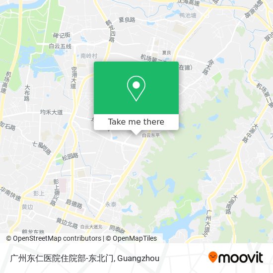 广州东仁医院住院部-东北门 map