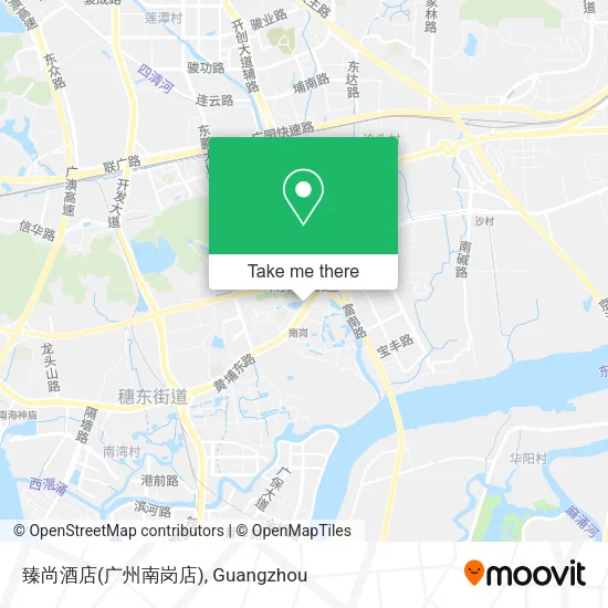 臻尚酒店(广州南岗店) map