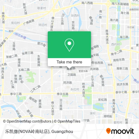 乐凯撒(NOVA岭南站店) map