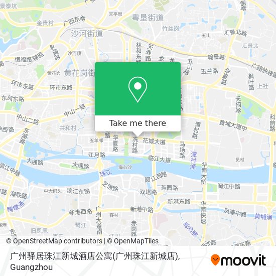 广州驿居珠江新城酒店公寓(广州珠江新城店) map