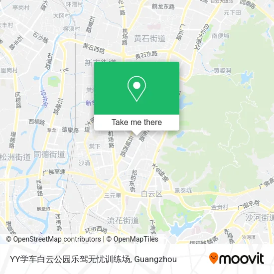 YY学车白云公园乐驾无忧训练场 map