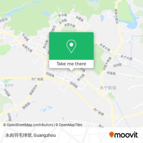 永岗羽毛球馆 map