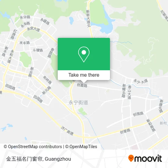 金五福名门窗帘 map